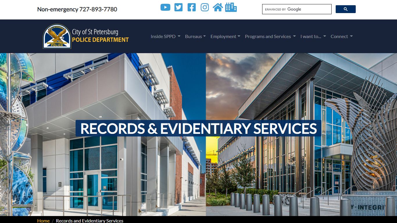 Records and Evidenturary Services - St. Petersburg Police Department